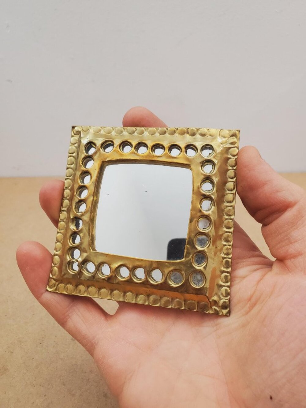 Small Mirror ,Hand Mirror ,Brass Mirror,Moroccan Mirror,Decorative Mirror,Pocket